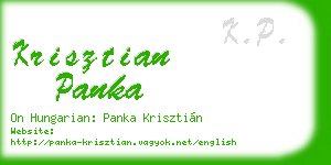krisztian panka business card